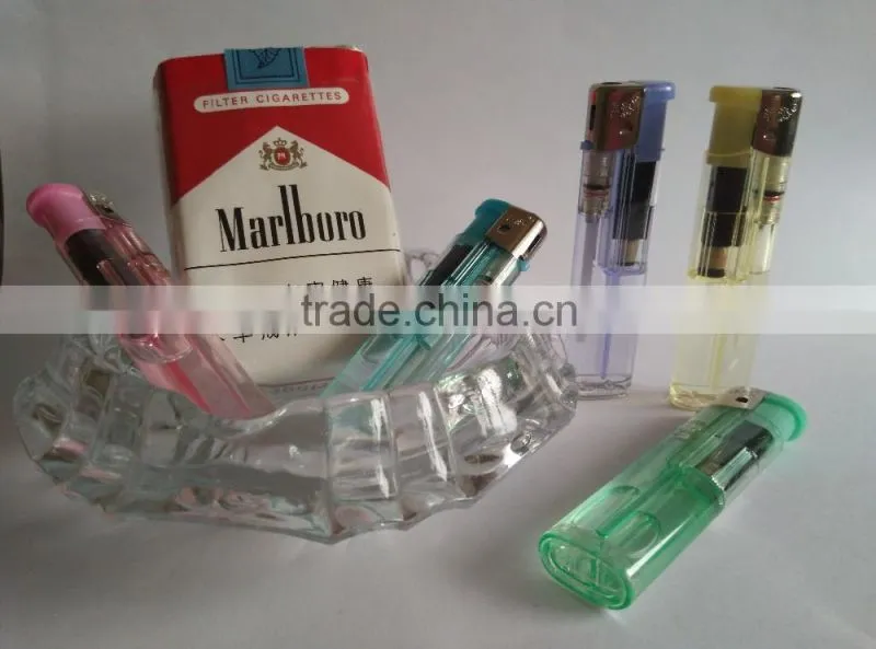 Chinese cigarette lighter transparent electronic lighter FH-606 smoking accessories