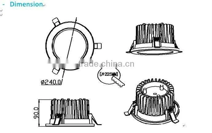 Led downlight 30W SMD