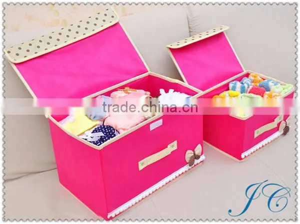 Best Sale Fabric Folding Non - Woven Cloth Storage Box With High quality