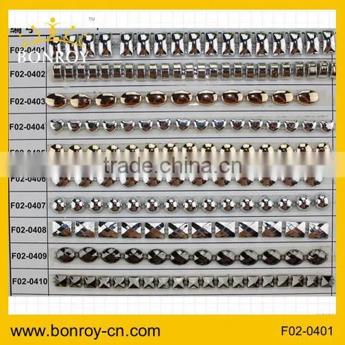 Decorative trim plastic rhinestone trimming for dresses