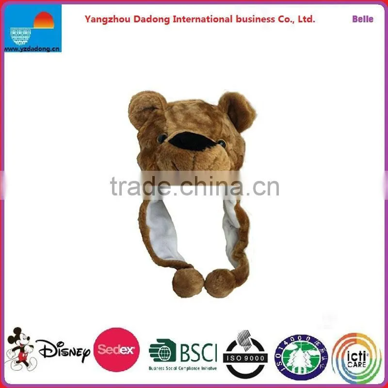 PLUSH PANDA HAT,RED PANDA HAT,PLUSH HAT