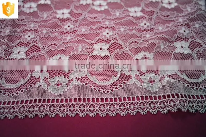 wholesale elegant embroidery jacquard nylon lace fabric