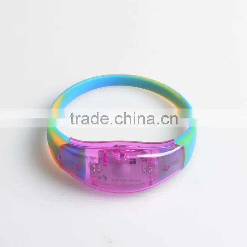 2016 Light-Up Flashing Bracelets led bracelet led silicone bracelet