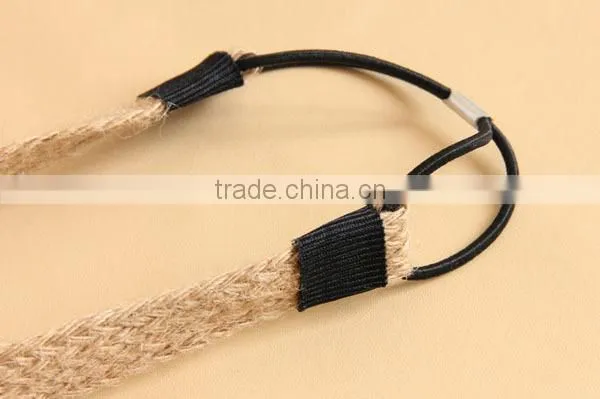 Handmade Retro Hemp Rope Elastic Stretchy Hair Band Headband