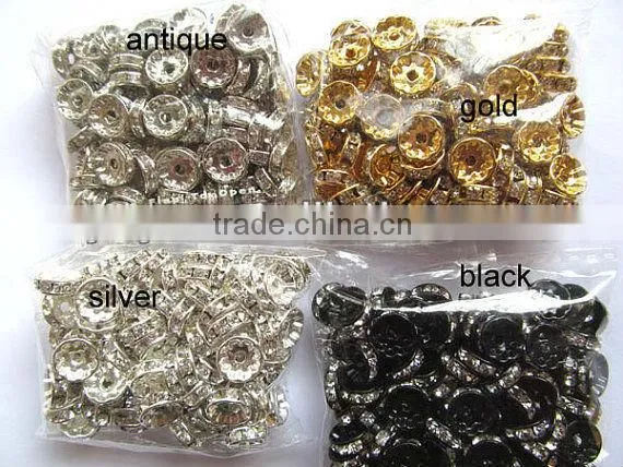JF8364g Black plated Matte Metal Wavy Disc Spacers Beads,Jewelry Spacers,Gunmetal Curved Disc Beads