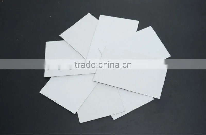 Laminated white coated duplex paper board with grey back