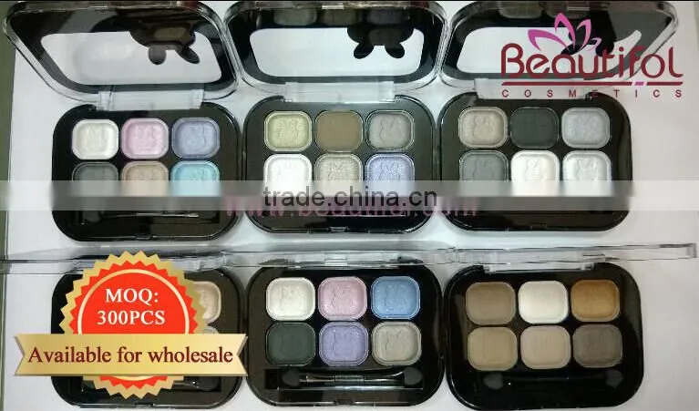 Wholesale Makeup palette soft and durable, small MOQ cosmetic, shiny and easily colored private label eyeshadow palette