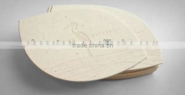 Embossed business cards