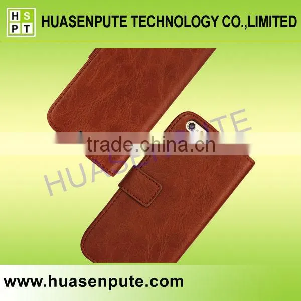 Vintage Style Leather Flip Magnetic Mobile Phone Cover Case For iPhone 6