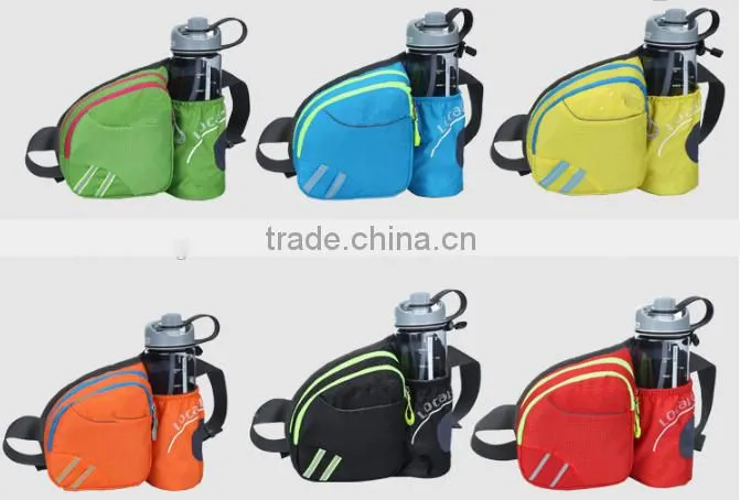 New Large Nylon Waist Hip Fanny Pack Bag Multifunctional Water Resistant Waist Pack with Water Bottle Holder