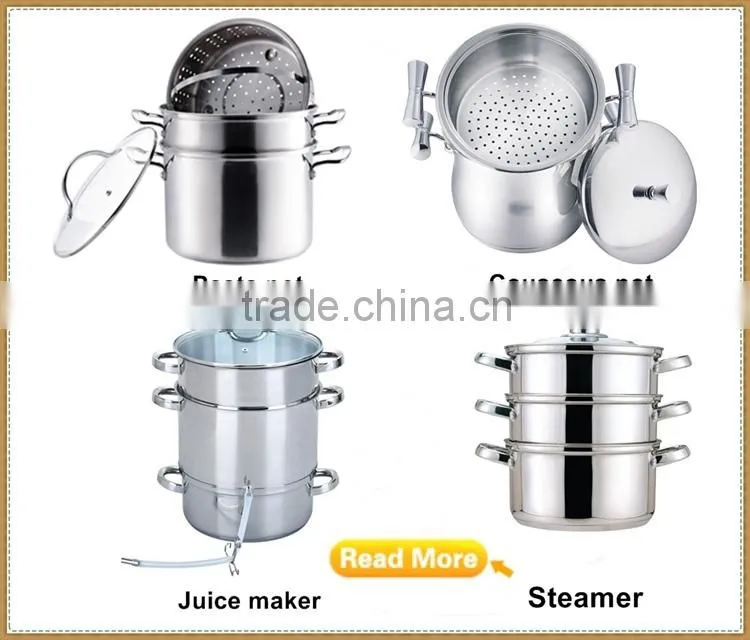 MSF Stock Pots 6pcs Stainless Steel Cook Set MSF-3938