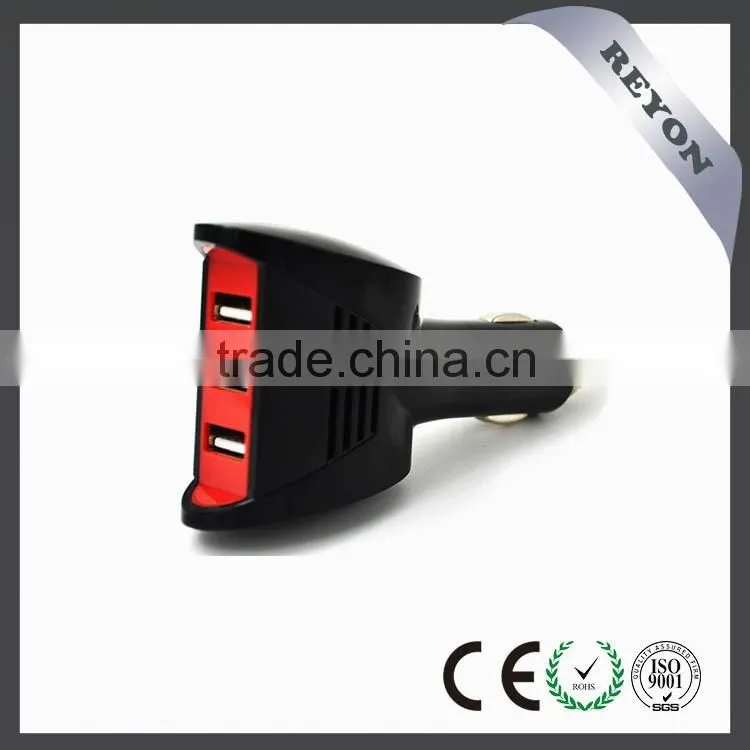 REYON new triple usb car charger 3.4A for Samsung,blackberry
