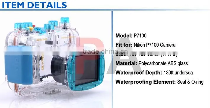 P7100 Waterproof Dslr Underwater Housing Camera Case Diving Digital Camera Cover For Nikon