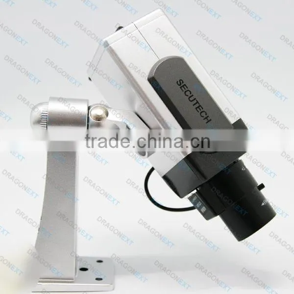 Dummy Fake LED Flashlight Security Camera Surveillance CCTV With Motion Detection System