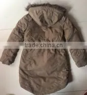 2015 fashion girl's jacket with hood kids jacket