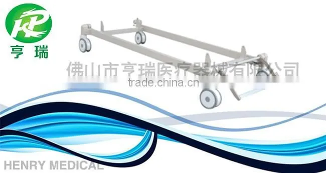 Central brake system with 6-inch casters