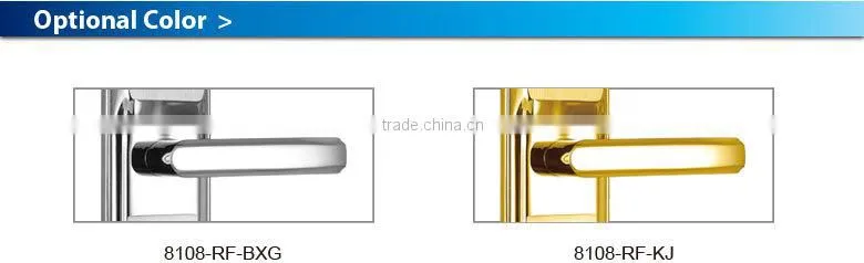 Stainless steel and high quality RF card electric lock for hotel LSD8108