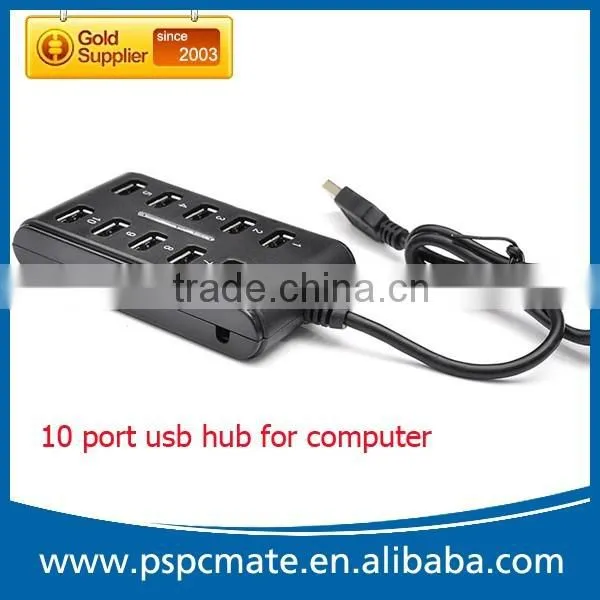 High speed Computer 10 port usb 2.0 hub