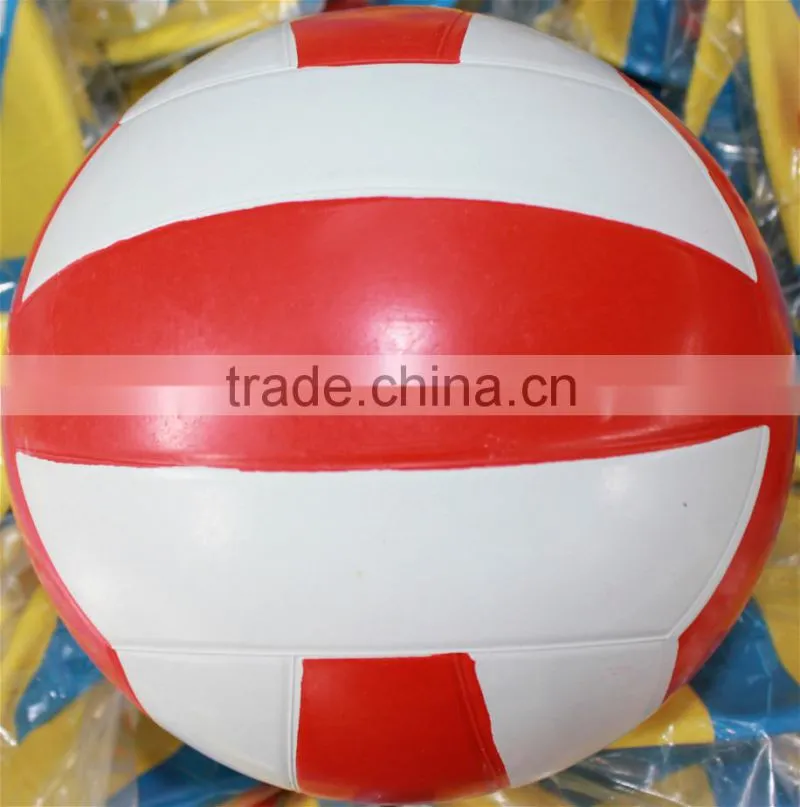 red white colorful size 4 rubber volleyball ball