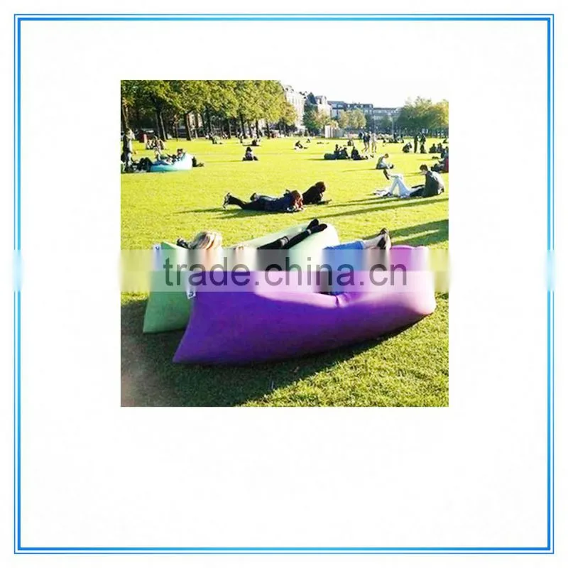 2016 latest pvc inflatable lounge beach bed