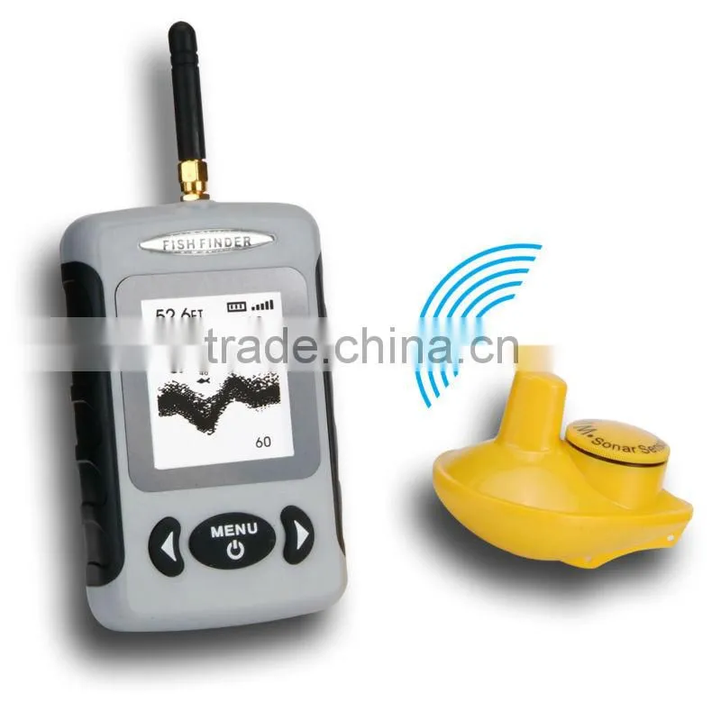 Wireless Sonar River Lake Sea Contour Thermometer C/F Fishfinder Fish Finder