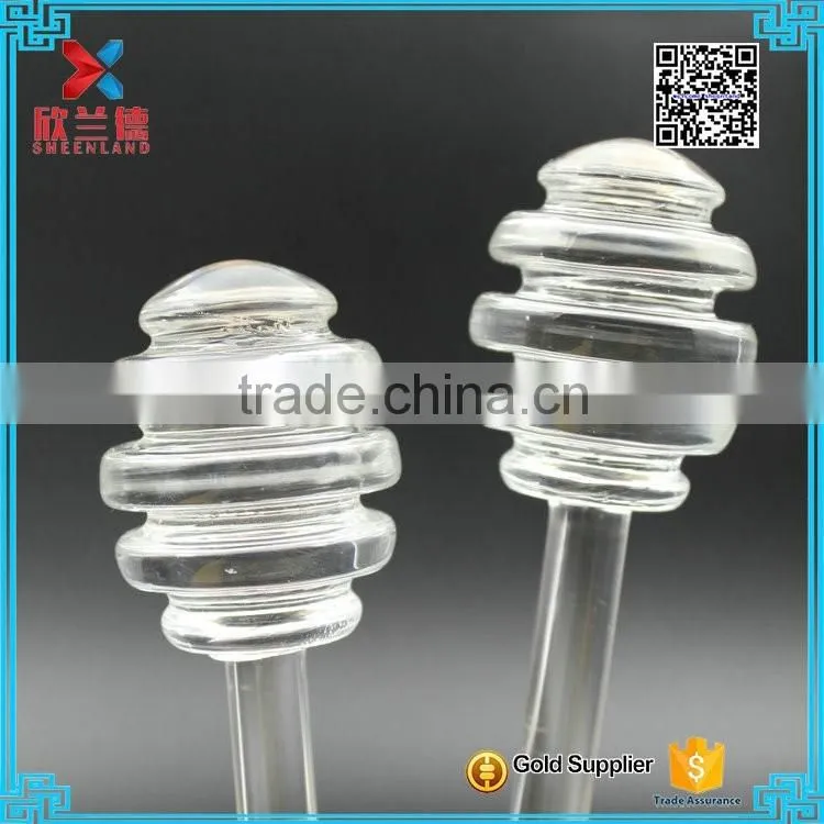 New style fashion 15.4cm glass honey stick