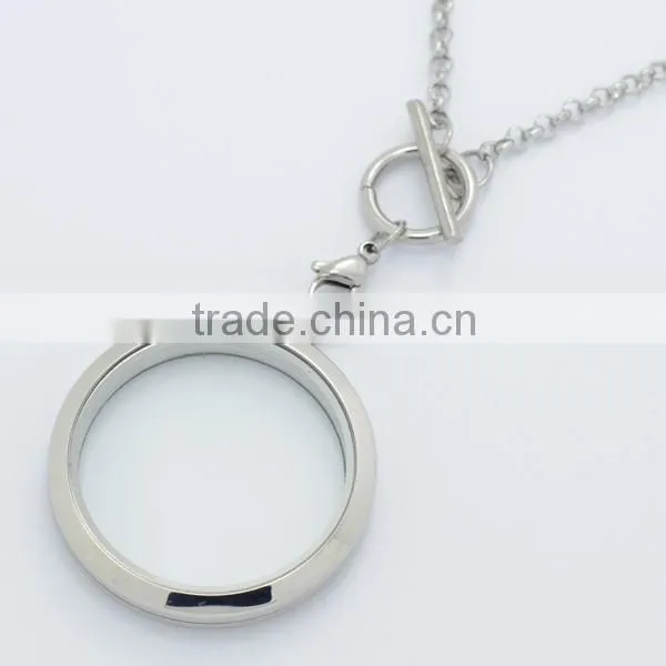 Silver/gold/rose gold round 20mm/25mm/30mm magnetic floating wholesale glass locket pendants, memory floating charms locket