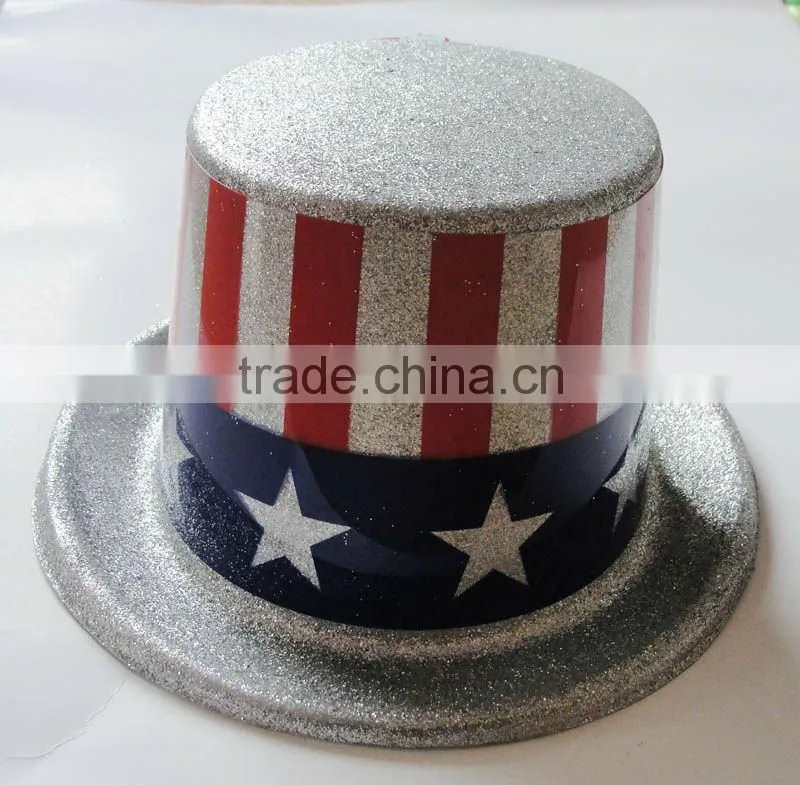 America flag glitter cowboy hat