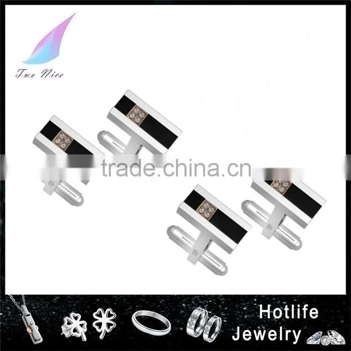 2016 stainless steel cufflinks new gentlemen accessory bulk cufflinks
