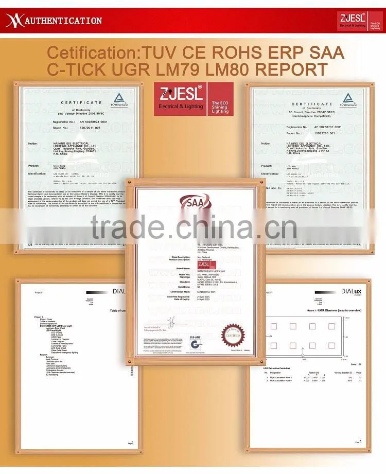 South America market led panel lamp 40w AC220-240V