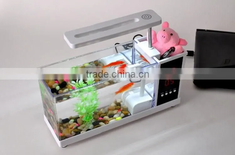 Multifunction USB desk fish tank Creative Lamp