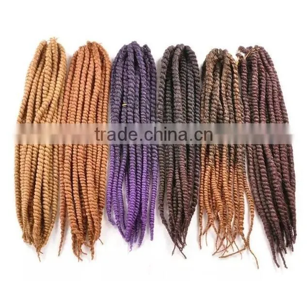 Premium 24" Havana Mambo Twist Crochet Pretwist Hair Havana Twist Crochet Braids Afro Extension Havana Mambo Twist Beauty Hair