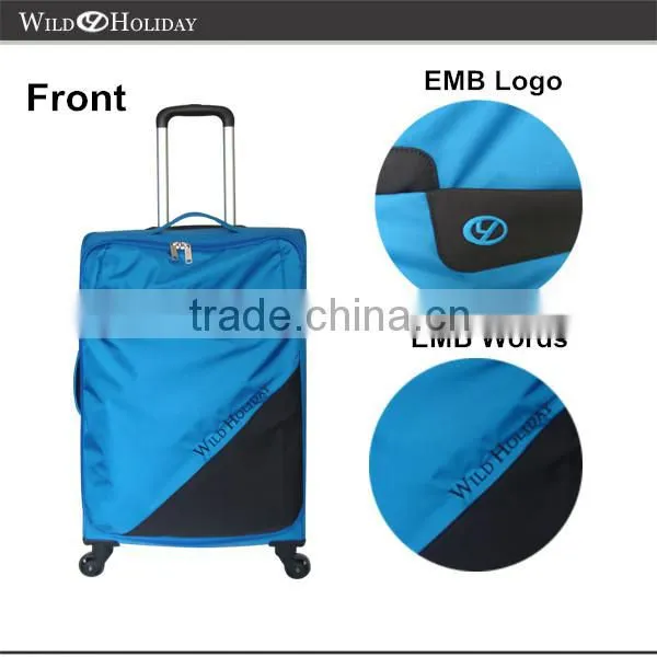 New design shinySuper Light weight trolley luggage set