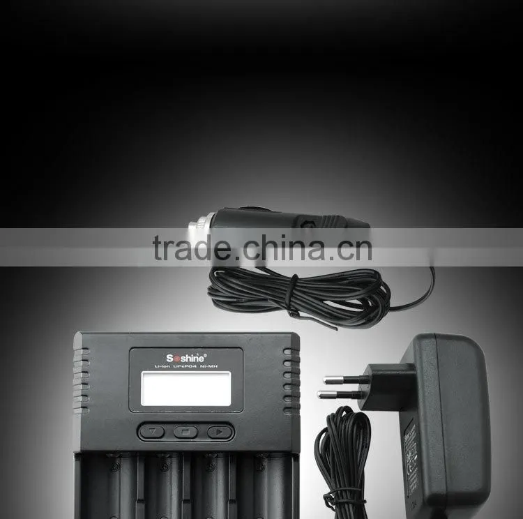 3.7V / 3.2V /1.2V battery charger Soshine SC-H4 unversal charger with CE / FCC/ Rohs certificate