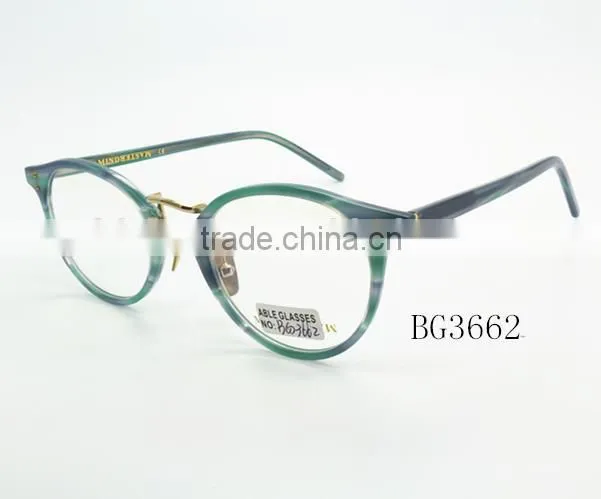lady fashionable round acetate optical eyewear wholesale China