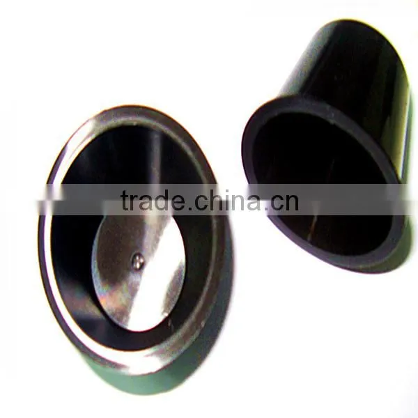 Black espresso plastic coffee capsule