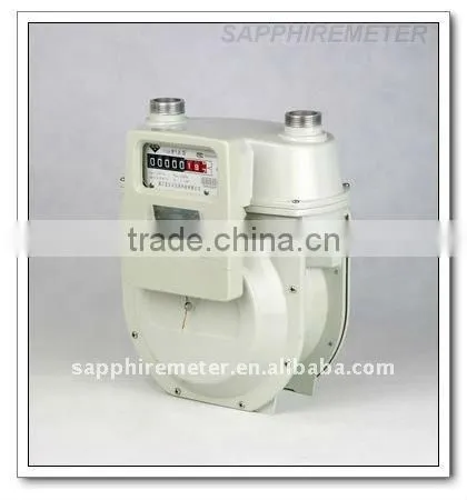 ICWG6B Sapphire Diaphragm Wireless Remote Control IC Card Prepaid Intelligent Household Gas Meter