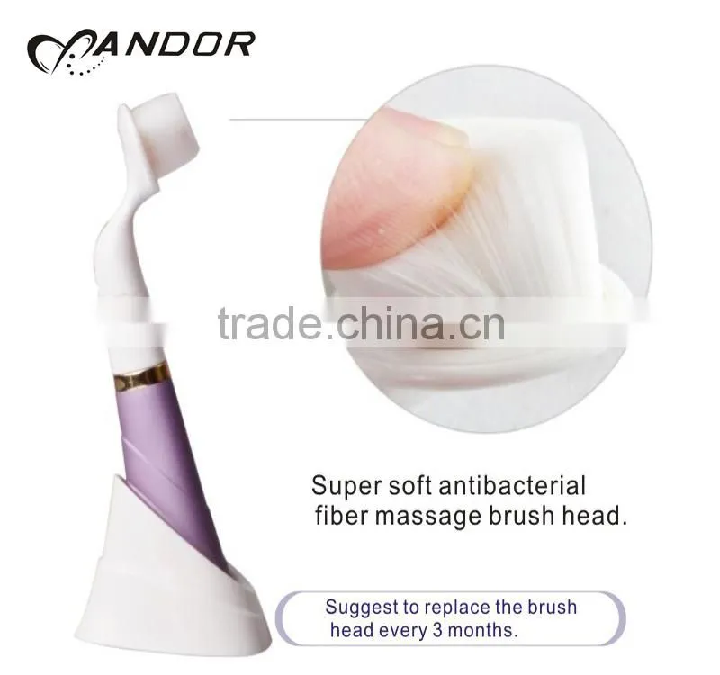 Ultrasonic electric face clean brush silicone facial brush