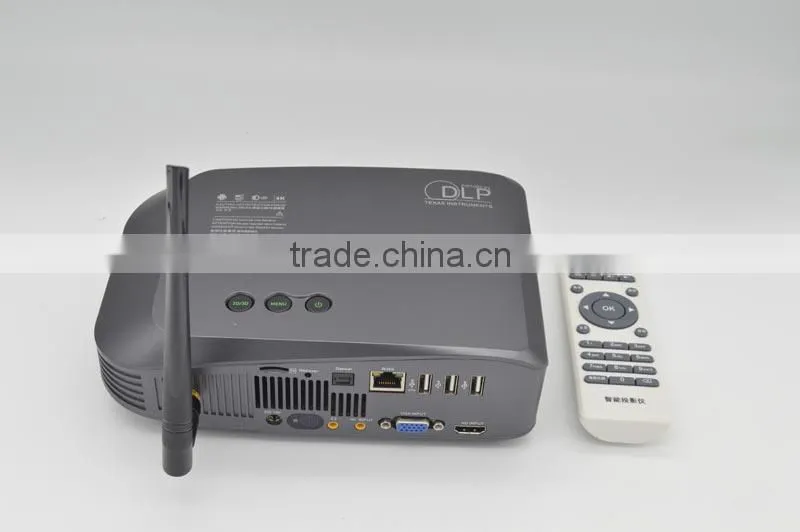 Innovative WXGA 1280*800 high lumens pocket projector with 1rockchip rk3288 wifi free