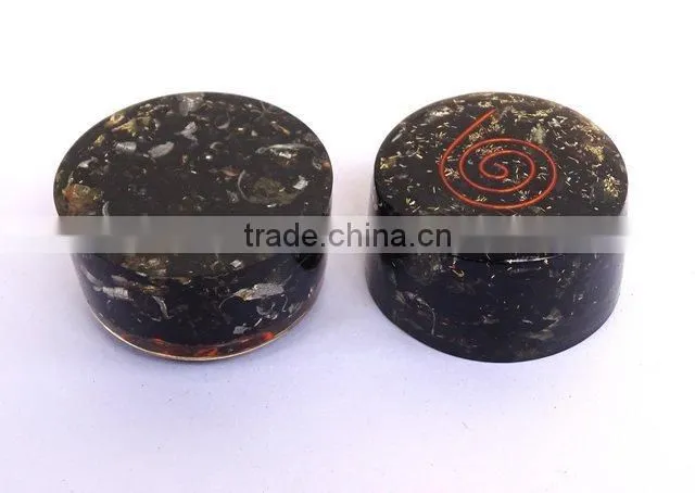 Black Tourmaline Stone Orgonite Tower Buster