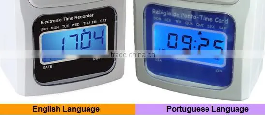 electronic card punch attendance machine price/office employee card punch attendance machine