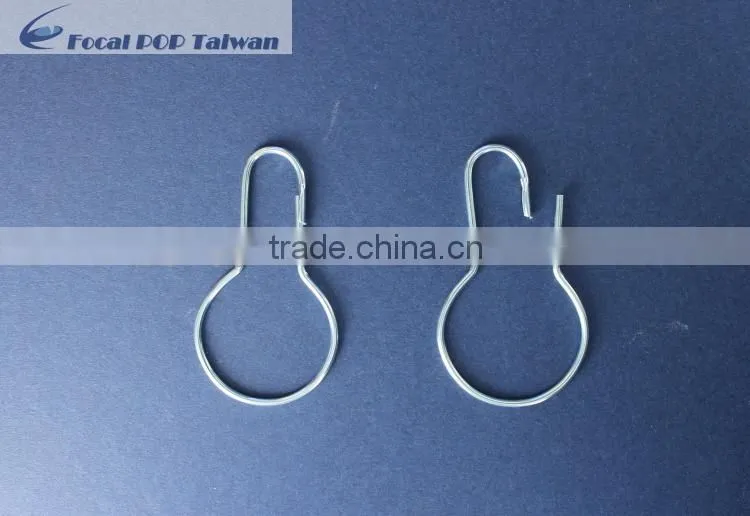 Metal hook closures for apparel or metal hook closure or metal hook closure and loop closure