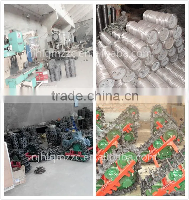 2015 hot sales crawler track chassis for cultivator use