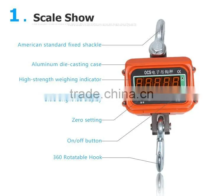 Large Capacity Low Price Crane Scale OCS-3T