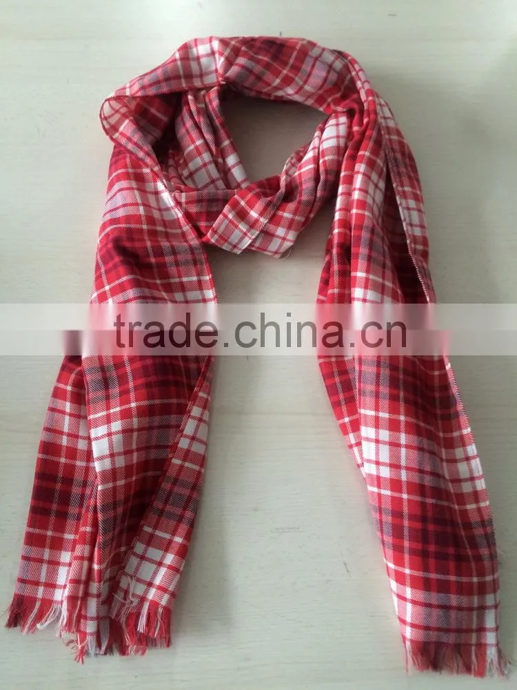 100% cotton stock scarf