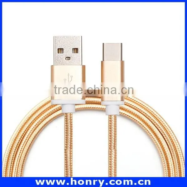 Super quality manufacture type-c braided nylon cable