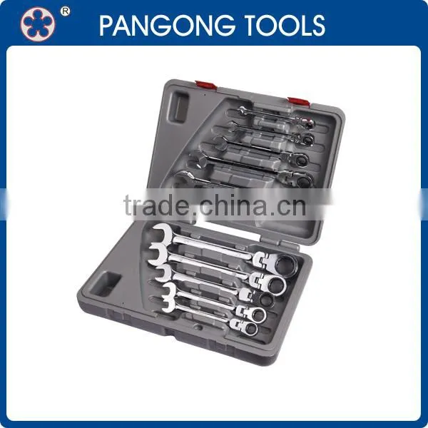 5PC Universal Combination Ratchet Ring Spanner set