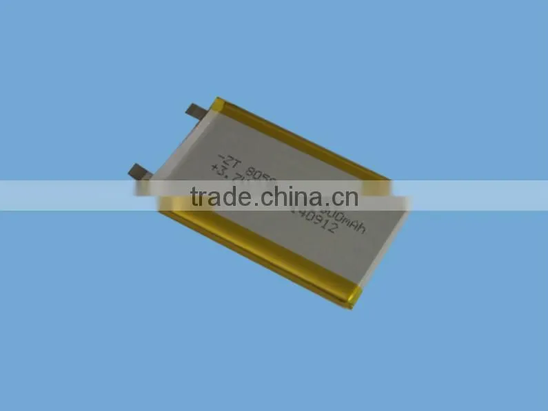 805080 polymer battery 4000mah 3.7V lithium ion battery