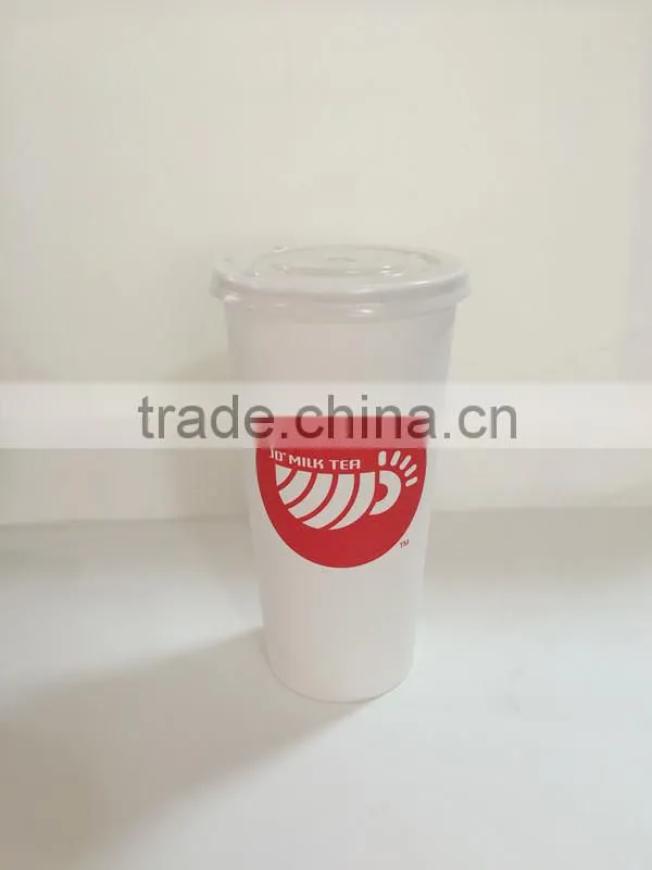 Custom printed soda drink paper cups with cover