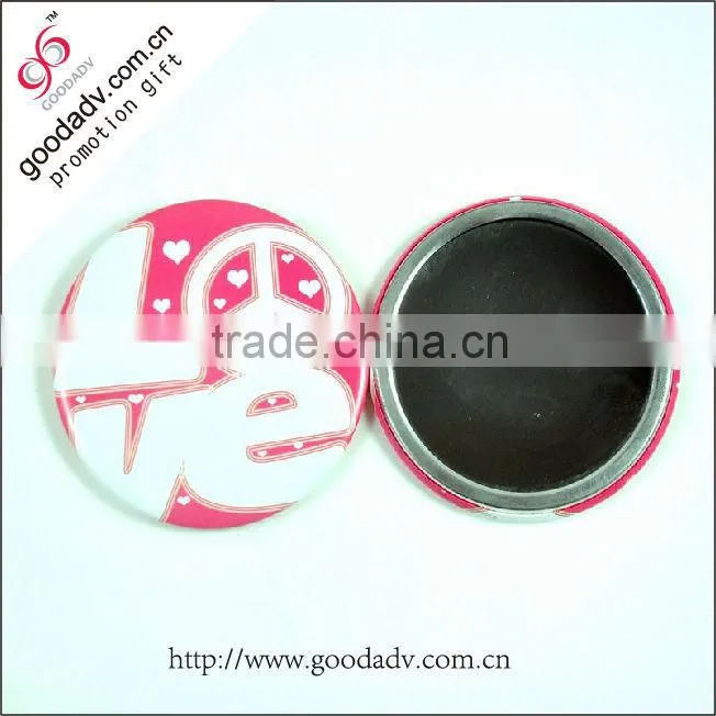 Promotional tin cosmetic mirror with custom images